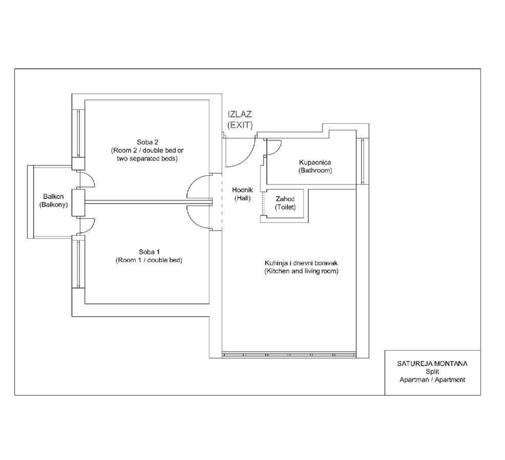 Apartment Satureja Montana Split Exterior foto